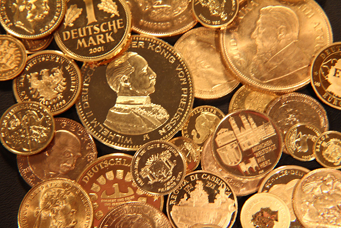 Gold- und Silbermünzen